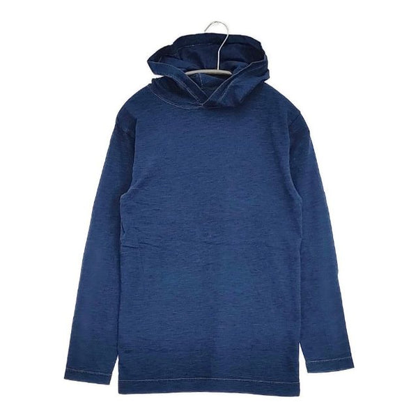 45R/45rpm 度詰天竺の908フーディ（インディゴ 濃） 定価17600円 カットソー パーカー ネイビー レディース フォーティーファイブアールピーエム【中古】5-1016M∞