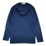 45R/45rpm 度詰天竺の908フーディ（インディゴ 濃） 定価17600円 カットソー パーカー ネイビー レディース フォーティーファイブアールピーエム【中古】5-1016M∞