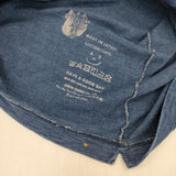 45R/45rpm 度詰天竺の908ヨックネックTシャツ（インディゴ 重） 定価20900円 カットソー ネイビー レディース フォーティーファイブアールピーエム【中古】5-1016M∞