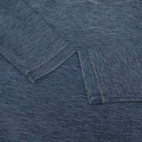 45R/45rpm 度詰天竺の908ヨックネックTシャツ（インディゴ 重） 定価20900円 カットソー ネイビー レディース フォーティーファイブアールピーエム【中古】5-1016M∞