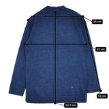 45R/45rpm 度詰天竺の908ヨックネックTシャツ（インディゴ 重） 定価20900円 カットソー ネイビー レディース フォーティーファイブアールピーエム【中古】5-1016M∞