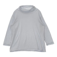 Plantation コットンチュール七分袖Tシャツ 定価17600円 Ｔシャツ カットソー 24SS ライトブルー レディース プランテーション【中古】5-0804M∞