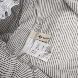 Cotton House Aya ヒッコリー キュロット コットン パンツ ホワイト ネイビー レディース コットンハウスアヤ【中古】5-1022G∞