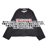 Lilou&Lily リサイクルウール ツイード ピンヘッド柄 ジャケット ブラック ベージュ レディース リルアンドリリー【中古】5-1005T∞