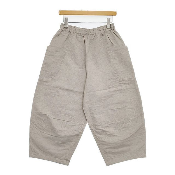 Cotton House Aya Castle Combe garden カッスルクームガーデン コットン 総柄 パンツ グレー レディース コットンハウスアヤ【中古】5-1022G∞