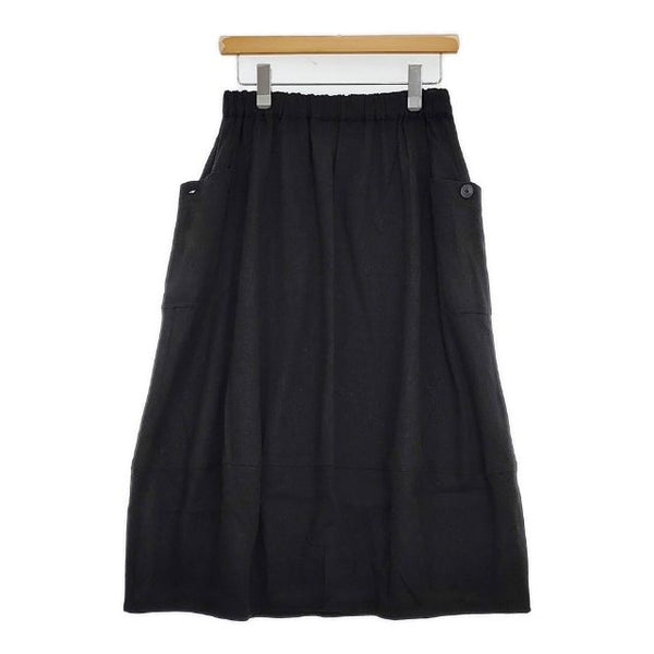 ayanasu アヤナス mark and plus コットンリネン ロングスカート ブラック レディース【中古】5-1022M∞