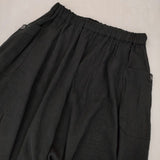 ayanasu アヤナス mark and plus コットンリネン ロングスカート ブラック レディース【中古】5-1022M∞