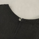 PICK UP コットンハウスアヤ 製品洗い コットン ノースリーブ ワンピース ブラック レディース ピックアップ【中古】5-1022M∞