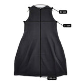 PICK UP コットンハウスアヤ 製品洗い コットン ノースリーブ ワンピース ブラック レディース ピックアップ【中古】5-1022M∞