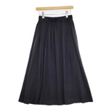 PUPULA 114243F コットン ウエストゴム ロングスカート ブラック レディース ププラ【中古】5-1022M∞