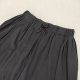 PUPULA 114243F コットン ウエストゴム ロングスカート ブラック レディース ププラ【中古】5-1022M∞