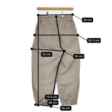 pas a pas 後染め加工 イージーパンツ Z132027 コットン パンツ ベージュ レディース パスアパス【中古】5-0804M∞