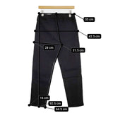 SEESET SE213630 ストレッチイージーデニムパンツ 38 製品洗い パンツ ブラック レディース シーセット【中古】5-1022G∞