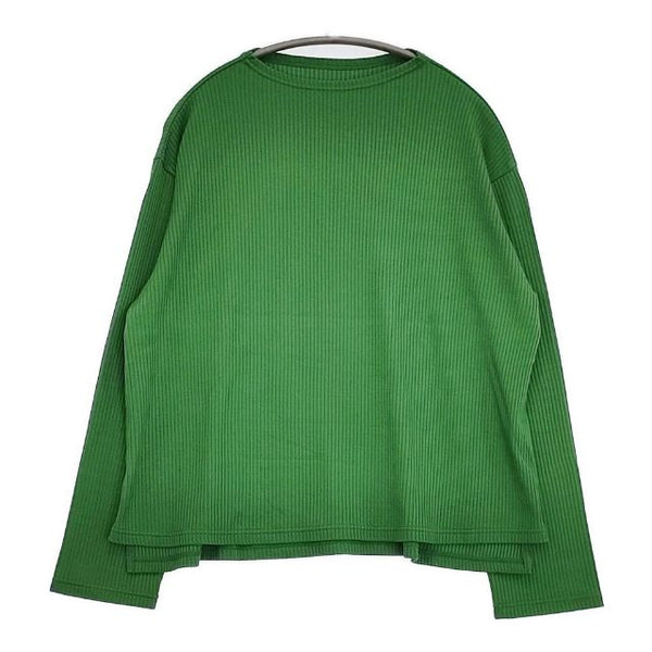 cinq symphonie リブ ニットソー カットソー グリーン レディース サンクサンフォニー【中古】5-1022M∞