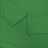 cinq symphonie リブ ニットソー カットソー グリーン レディース サンクサンフォニー【中古】5-1022M∞