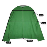 cinq symphonie リブ ニットソー カットソー グリーン レディース サンクサンフォニー【中古】5-1022M∞