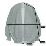 grin コットン ストローヤーン ZIP バウンド カーディガン ライトブルー レディース グリン【中古】5-0804M∞