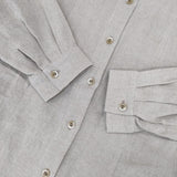 Yesterday CROSS コットンハウスアヤ リネン オーバーサイズ 長袖シャツ ベージュ レディース イエスタデイクロス【中古】5-1022M∞