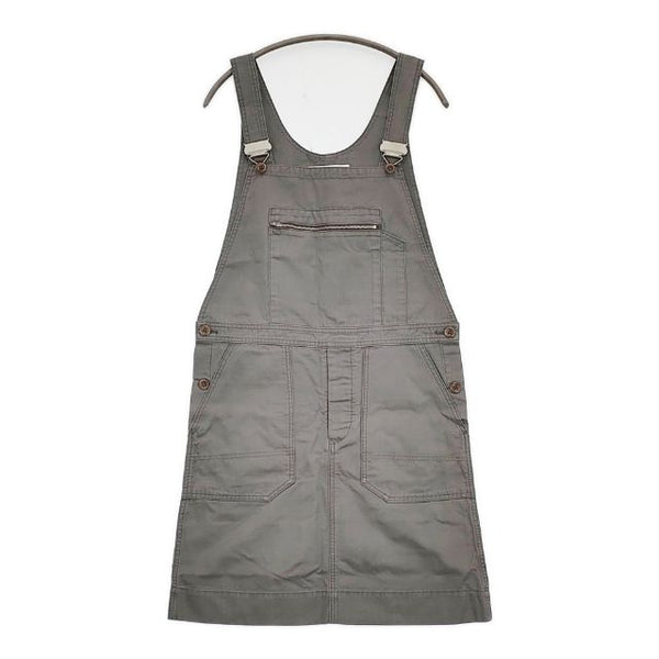 MHL. 595-156371 サロペットスカート コットンリネン ワンピース グレー レディース エムエイチエル【中古】5-1016M∞