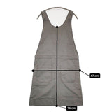 MHL. 595-156371 サロペットスカート コットンリネン ワンピース グレー レディース エムエイチエル【中古】5-1016M∞