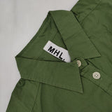 MHL. 595-153372 定価16800円 コットン 長袖シャツ グリーン レディース エムエイチエル【中古】5-1016M∞