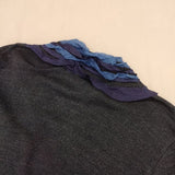 45R/45rpm 歳時記おり姫かさねカシュクール インディゴ フリル 定価37400円 カーディガン ネイビー レディース フォーティーファイブアールピーエム【中古】5-1016M∞