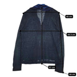 45R/45rpm 歳時記おり姫かさねカシュクール インディゴ フリル 定価37400円 カーディガン ネイビー レディース フォーティーファイブアールピーエム【中古】5-1016M∞