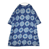 45R/45rpm インディゴ天竺のアロハワンピース ドレス 定価64900円 ワンピース ブルー レディース フォーティーファイブアールピーエム【中古】5-1214M∞