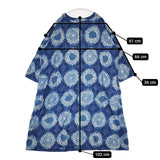 45R/45rpm インディゴ天竺のアロハワンピース ドレス 定価64900円 ワンピース ブルー レディース フォーティーファイブアールピーエム【中古】5-1214M∞