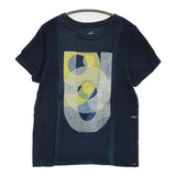 45R/45rpm サイズ2 半袖Ｔシャツ カットソー ネイビー イエロー レディース フォーティーファイブアールピーエム【中古】5-0708S♪