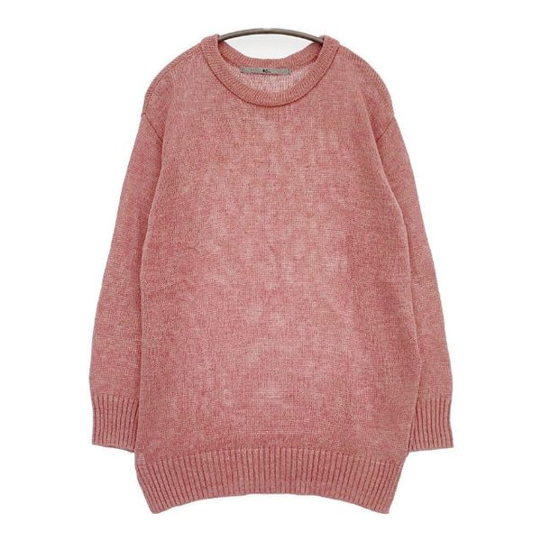 45R/45rpm モンサンミッシェルリネンニットチュニック 定価41800円 ラミー セーター ニット ピンク レディース フォーティーファイブアールピーエム【中古】5-1016M∞