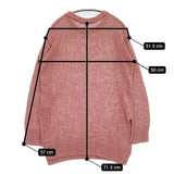 45R/45rpm モンサンミッシェルリネンニットチュニック 定価41800円 ラミー セーター ニット ピンク レディース フォーティーファイブアールピーエム【中古】5-1016M∞