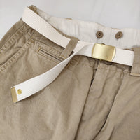 MASTER&CO. SHORT CHINO WITH BELT ベルト付き 定価16590円 XS ショートパンツ ショーツ ベージュ レディース マスターアンドコー【中古】5-0708S♪