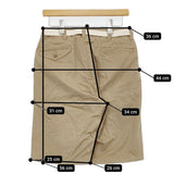 MASTER&CO. SHORT CHINO WITH BELT ベルト付き 定価16590円 XS ショートパンツ ショーツ ベージュ レディース マスターアンドコー【中古】5-0708S♪