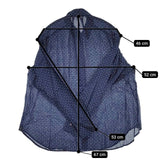 JOURNAL STANDARD レーヨン チェックドット柄 ブラウス シャツ ネイビー レディース ジャーナルスタンダード【中古】5-1016M∞