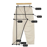 YAECA/ほぼ日 HOBONICHI LDKWARE テーパードパンツ 定価19000円 パンツ ベージュ MASHIRO レディース ヤエカ/ほぼ日【中古】5-1016G∞