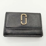 MARC JACOBS THE SNAPSHOT MINI TRIFOLD ウォレット 三つ折り財布 ブラック グレー レディース マークジェイコブス【中古】5-0813G∞