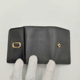 MARC JACOBS THE SNAPSHOT MINI TRIFOLD ウォレット 三つ折り財布 ブラック グレー レディース マークジェイコブス【中古】5-0813G∞