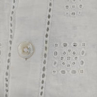 45R/45rpm カットワークカーディガン 女の子 定価19800円 カーディガン ホワイト レディース フォーティーファイブアールピーエム【中古】5-0804M∞