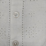 45R/45rpm カットワークカーディガン 女の子 定価19800円 カーディガン ホワイト レディース フォーティーファイブアールピーエム【中古】5-0804M∞