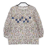 45R/45rpm キルトフラワープリントのTシャツ 定価17600円 カットソー マルチカラー レディース フォーティーファイブアールピーエム【中古】5-0804M∞