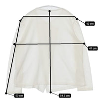 GEORGES RECH 日本製 アシンメトリー カーディガン オフホワイト レディース ジョルジュレッシュ【中古】5-0804M∞