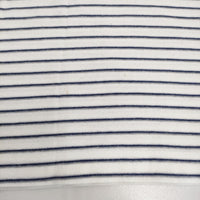 BURBERRY LONDON ノバチェック ボーダー サイズM ポロシャツ ホワイト ネイビー メンズ バーバリーロンドン【中古】5-0713S♪