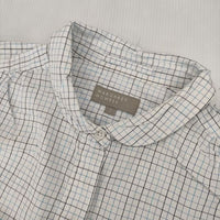 MARGARET HOWELL 578-153915 コットン チェック 丸襟 長袖シャツ