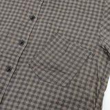 MHL. 578-253979 コットンウール チェック 長袖シャツ ブラウン レディース エムエイチエル【中古】5-1016M∞