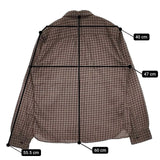 MHL. 578-253979 コットンウール チェック 長袖シャツ ブラウン レディース エムエイチエル【中古】5-1016M∞