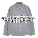 grin 824T-08 ボタンダウン 胸刺繍 コットン 長袖シャツ ブルー レディース グリン【中古】5-1109M∞