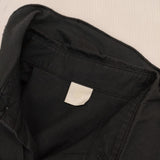 I am I 長袖 スカラップカラー コットン 比翼ボタン ブラウス シャツ ブラック レディース アイアムアイ【中古】5-1016M∞