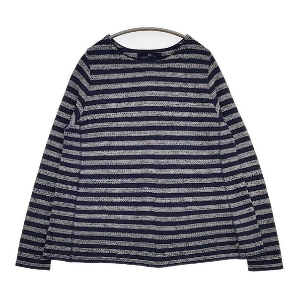 45R/45rpm インディゴギマボーダーテントTシャツ 定価38500円 セーター ニット ネイビー レディース フォーティーファイブアールピーエム【中古】5-1016M∞