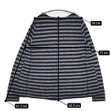 45R/45rpm インディゴギマボーダーテントTシャツ 定価38500円 セーター ニット ネイビー レディース フォーティーファイブアールピーエム【中古】5-1016M∞